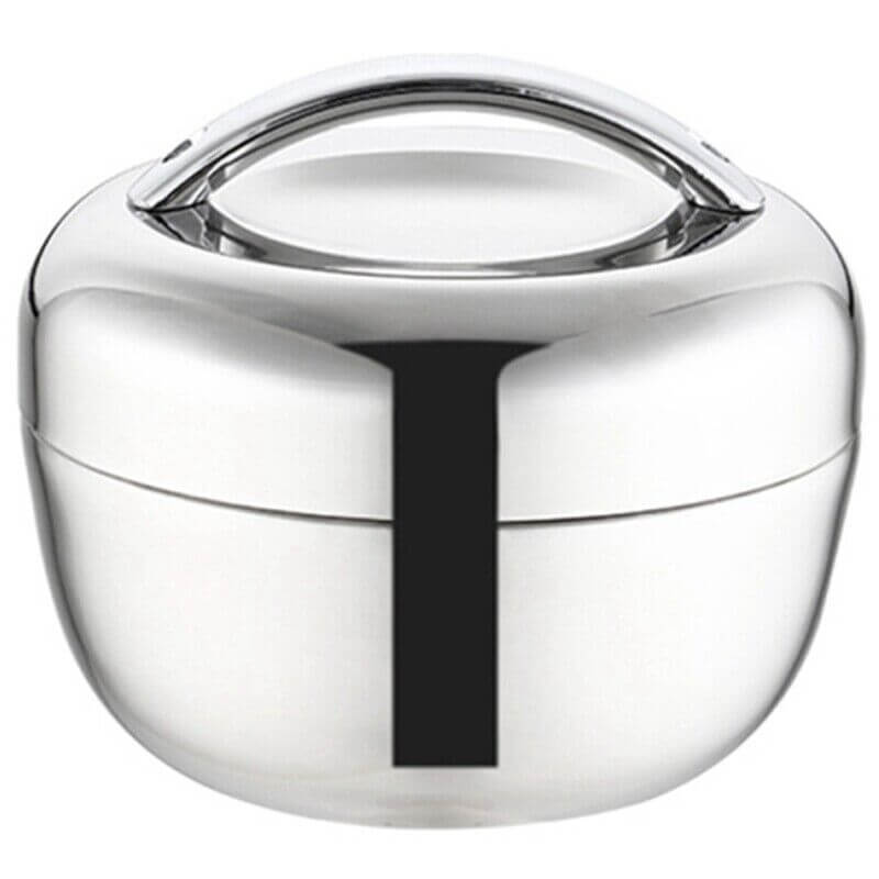 A Stainless Steel Round Lunch Box 1