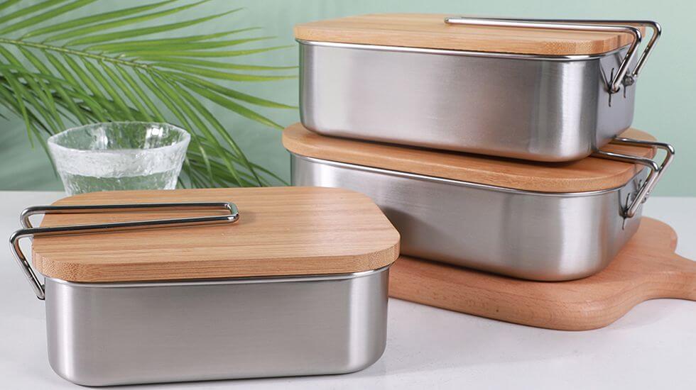 Bamboo Lid Tiffin Boxes