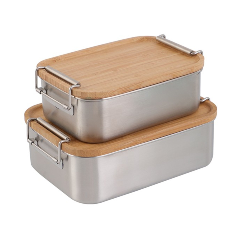 Bamboo lid lunch box
