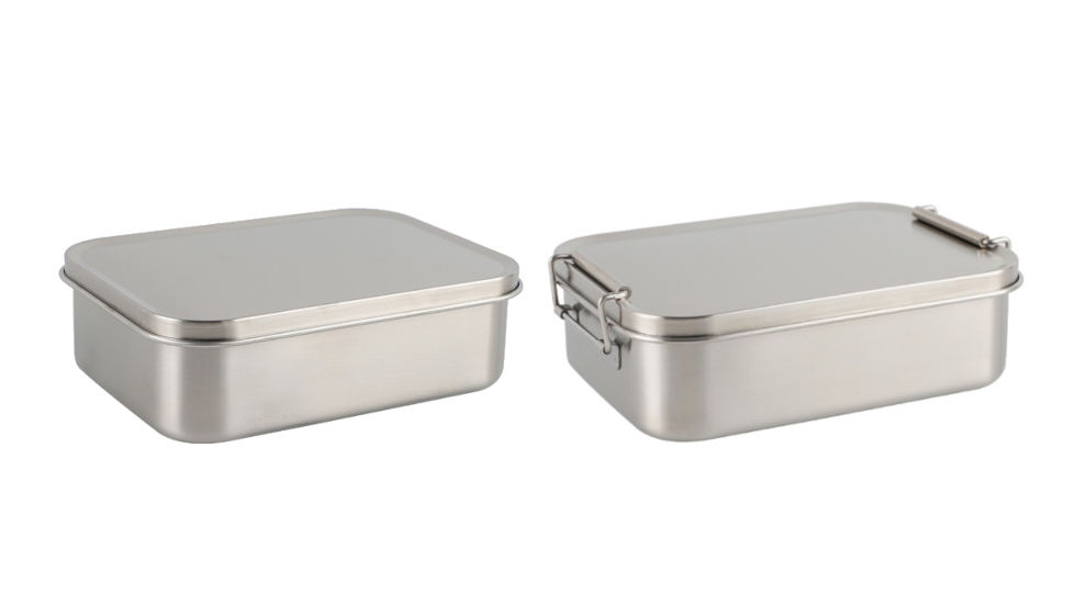 Flat Lunch Box with Buckle