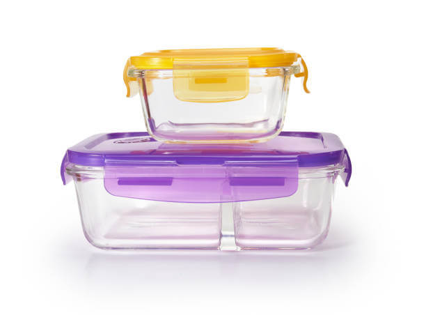 Glass food containers