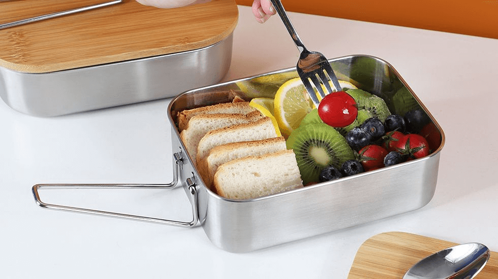 Nicety square Steel Tiffin Box with Handle