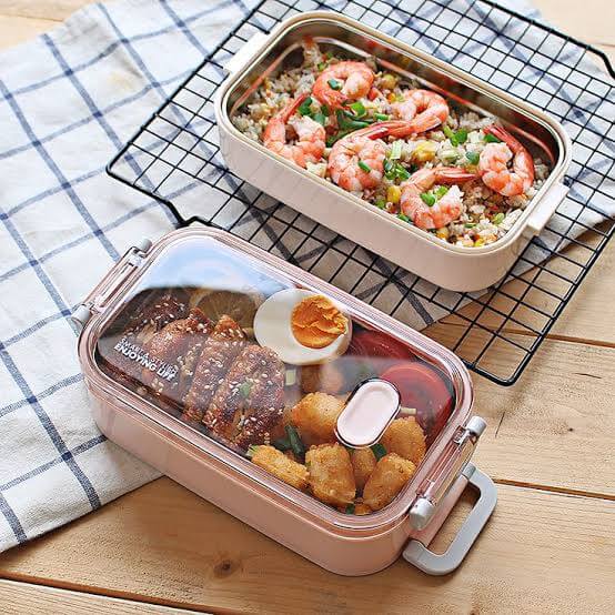 Two microwave safe food containers