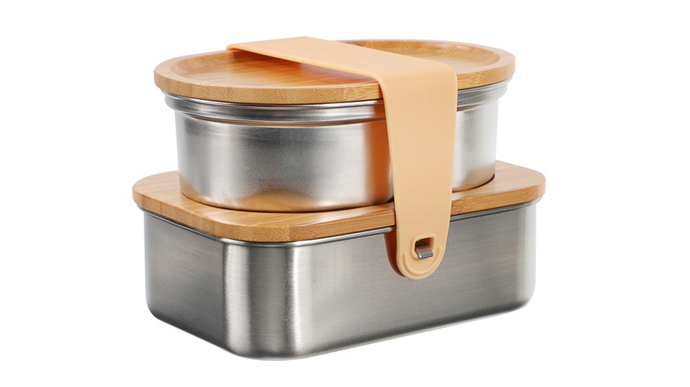 2 PCS Lunch Box Set with Handle Strap nicety