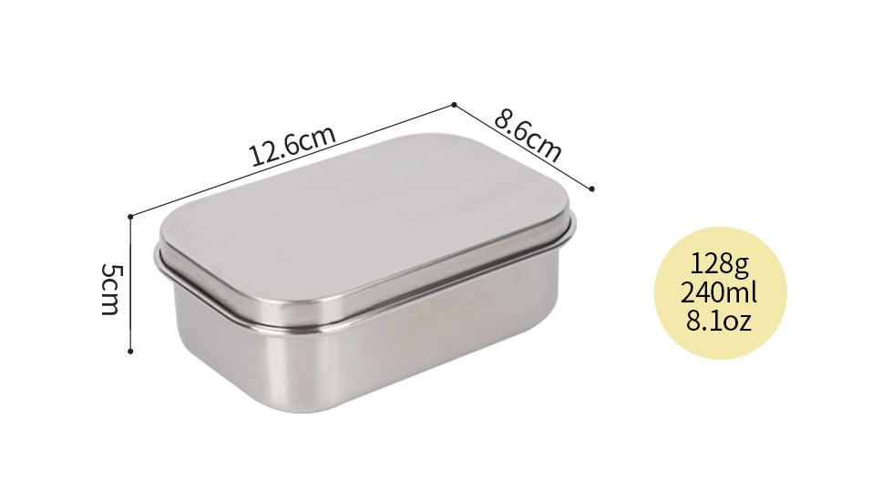 360ml mini flat lunch box