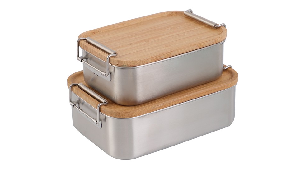 Bamboo lid lunch box