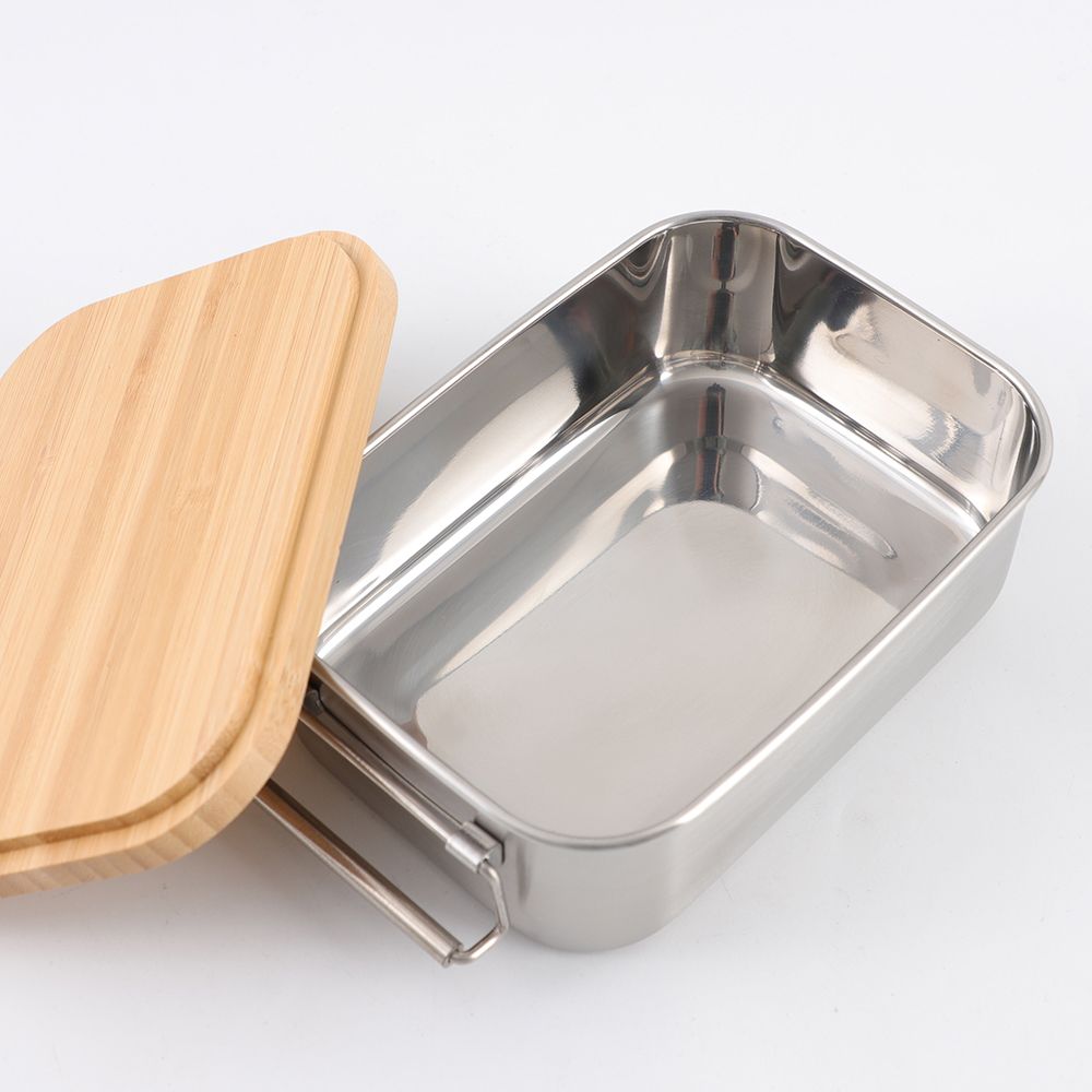 Bamboo lid lunch box