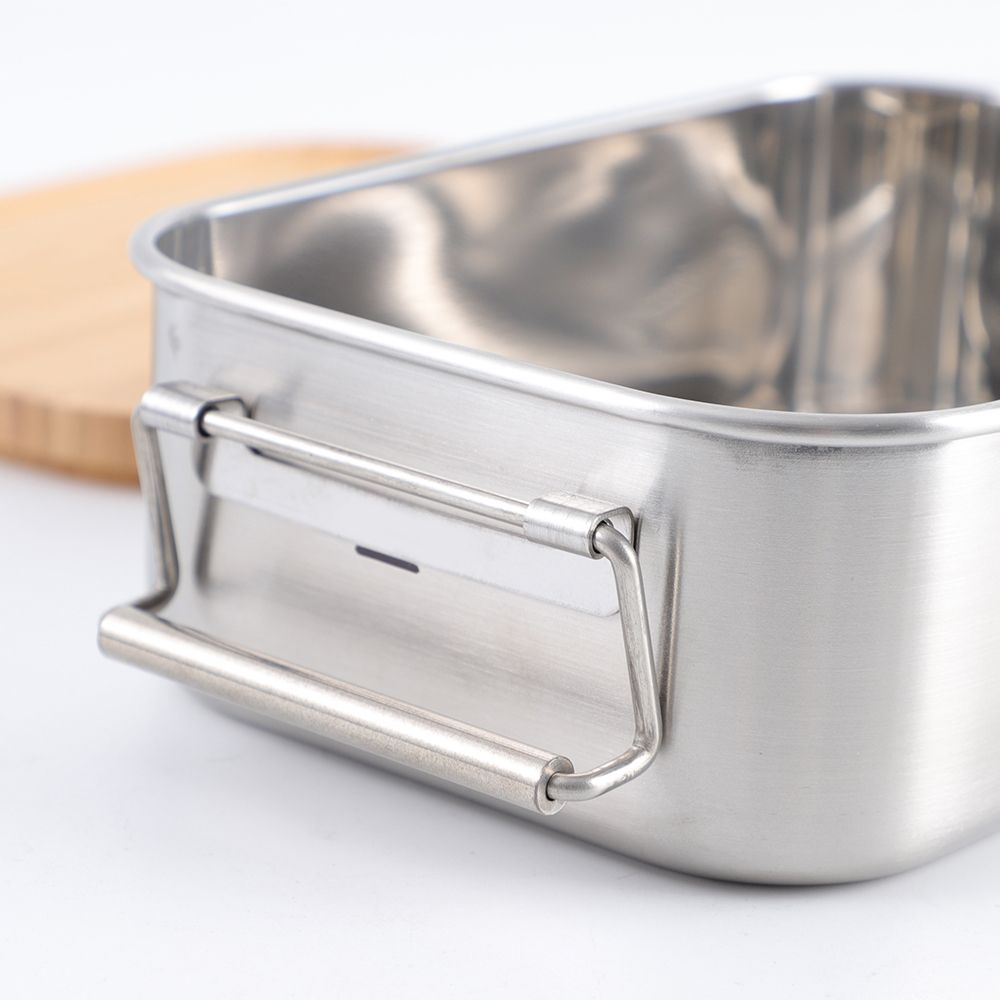 Bamboo lid lunch box