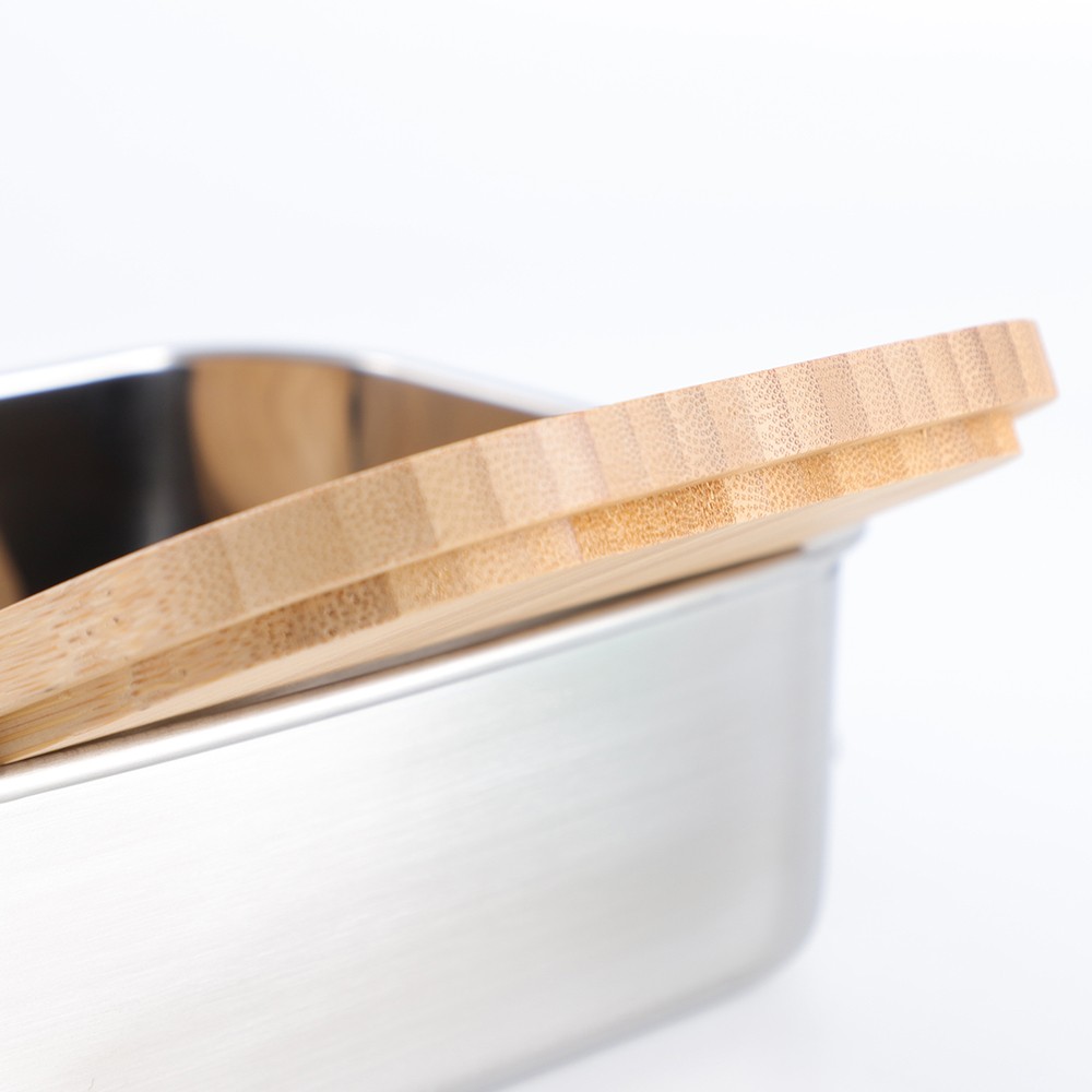 Bamboo lid lunch box