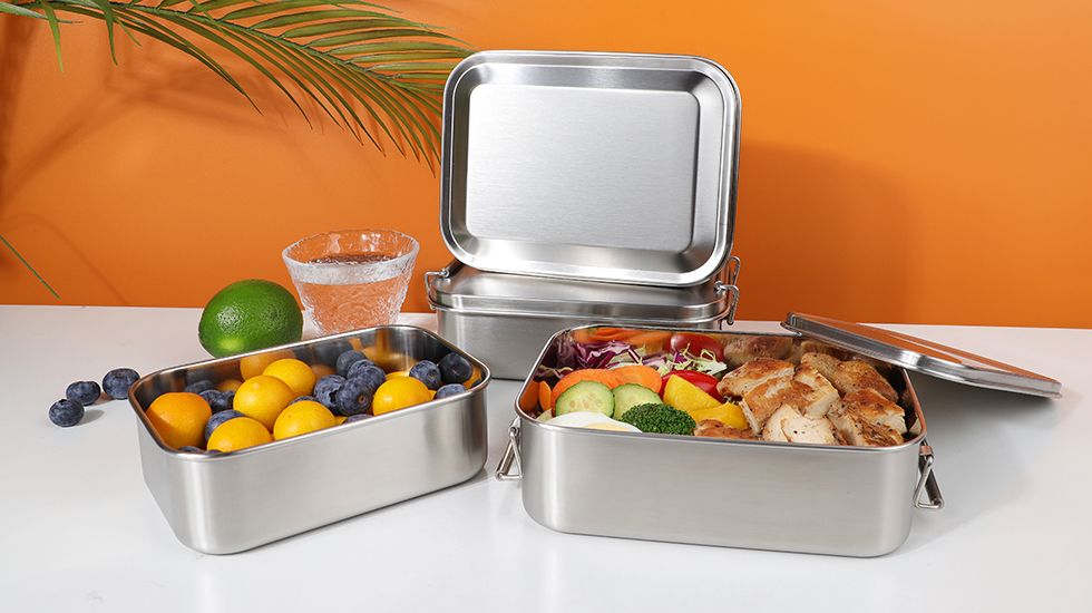 Stainless Steel Lunch Box - Premium Stainless Steel Bento Box for