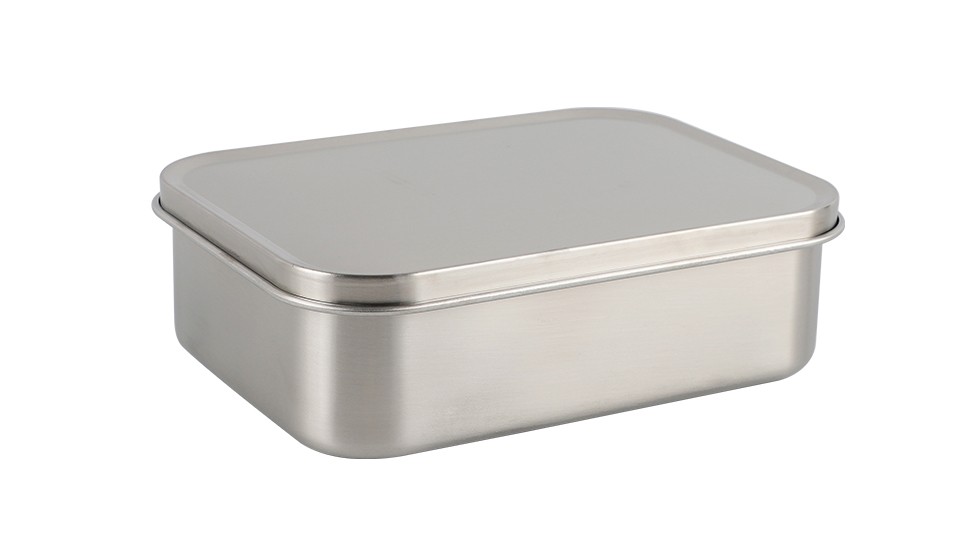 Flat Lunch Box with Buckle