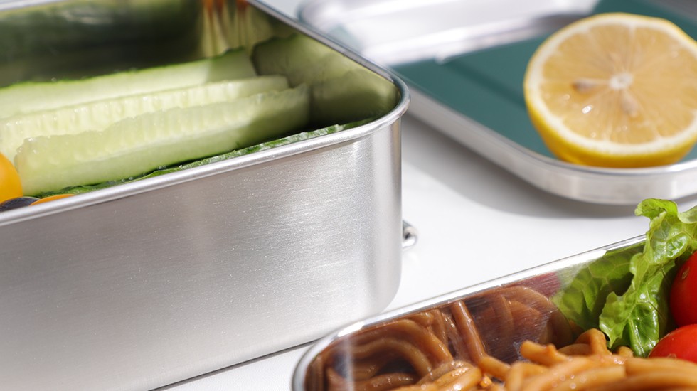 wholesale two layer steel lunch box for office