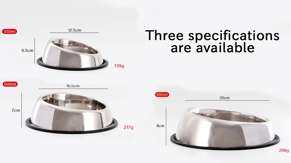 Inclined mouth pet bowl