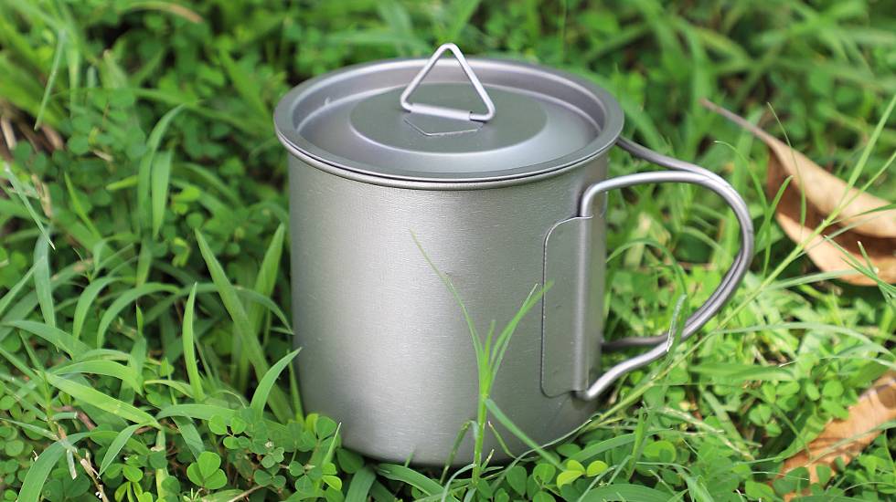 Titanium camping mug cup