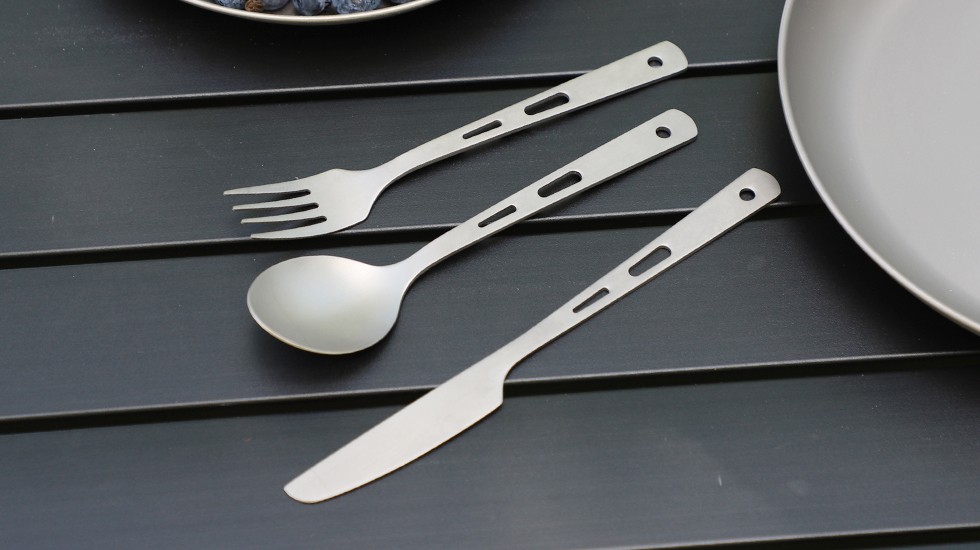 camping titanium tableware