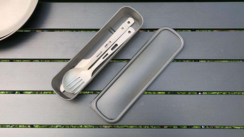 camping titanium tableware