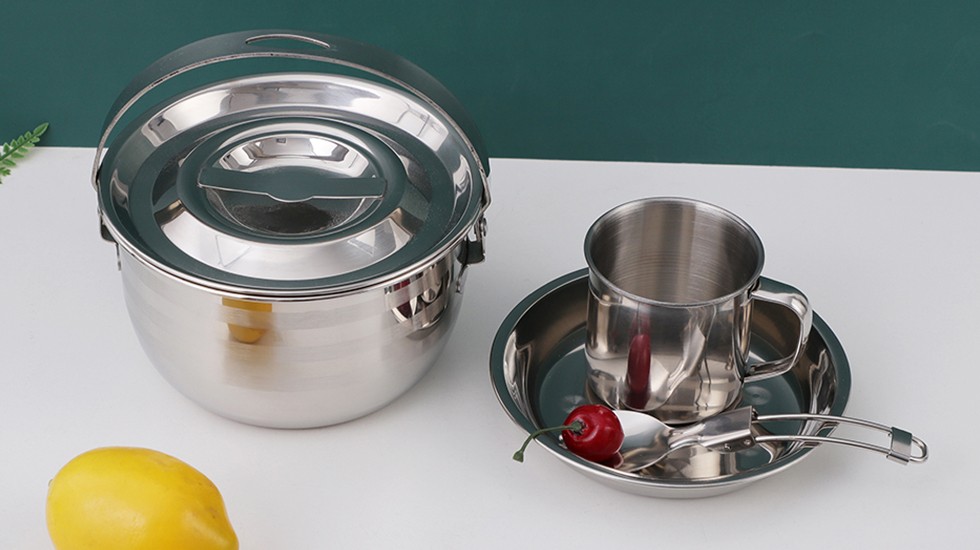 large outdoor camping pot