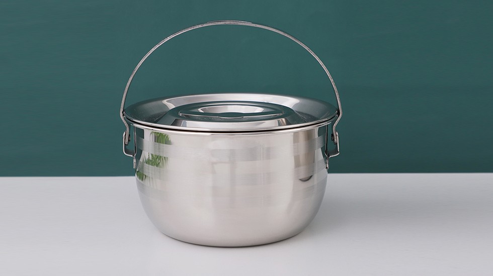 large outdoor camping pot