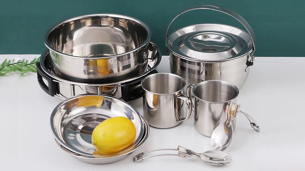 large outdoor camping pot