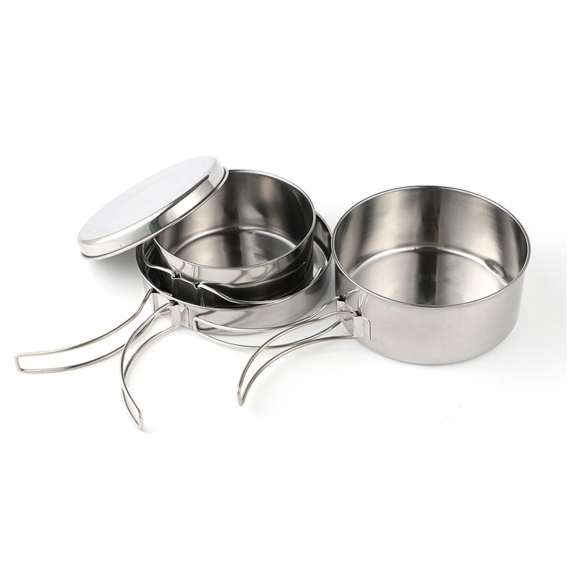 round camping pot set