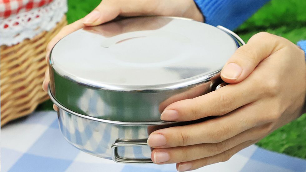 round camping pot set