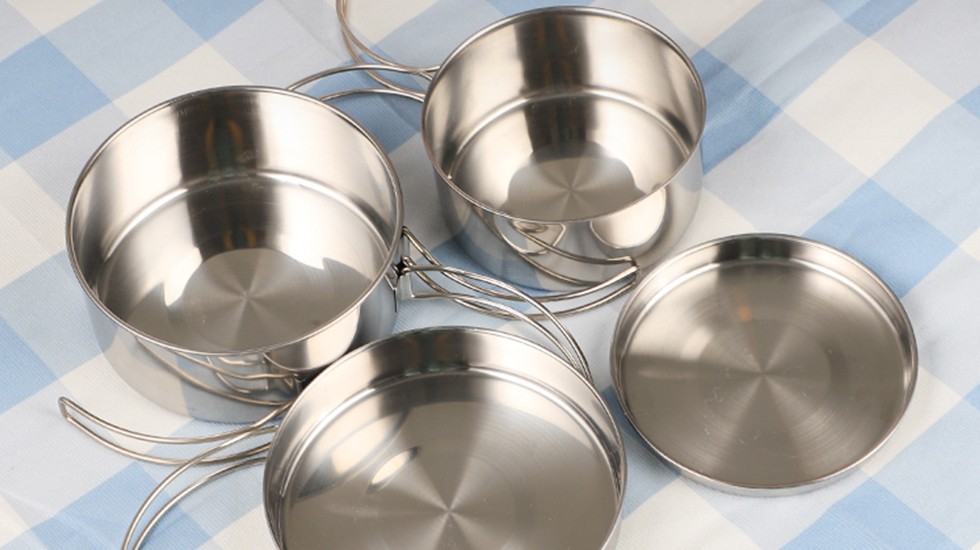 round camping pot set