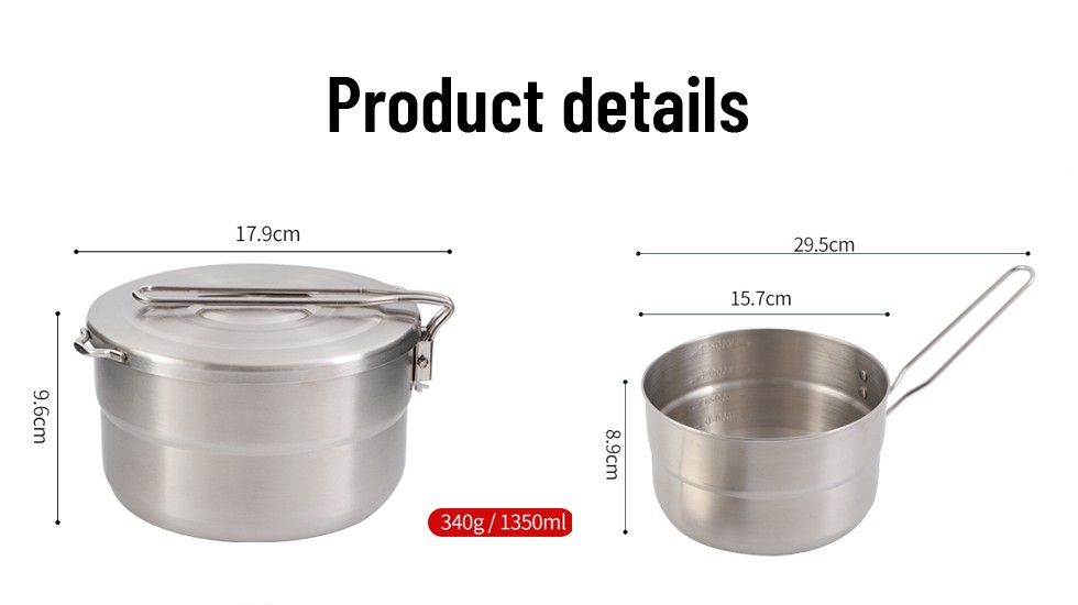 round camping pot with handle