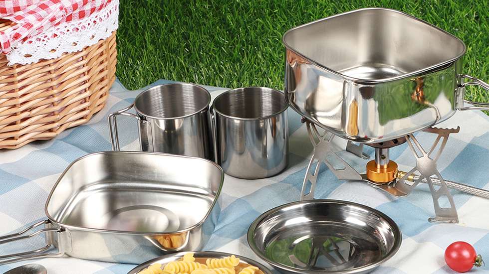 6PCS Square Outdoor Cookware Set nicety