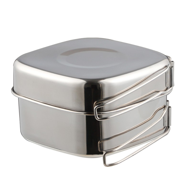 square camping pot