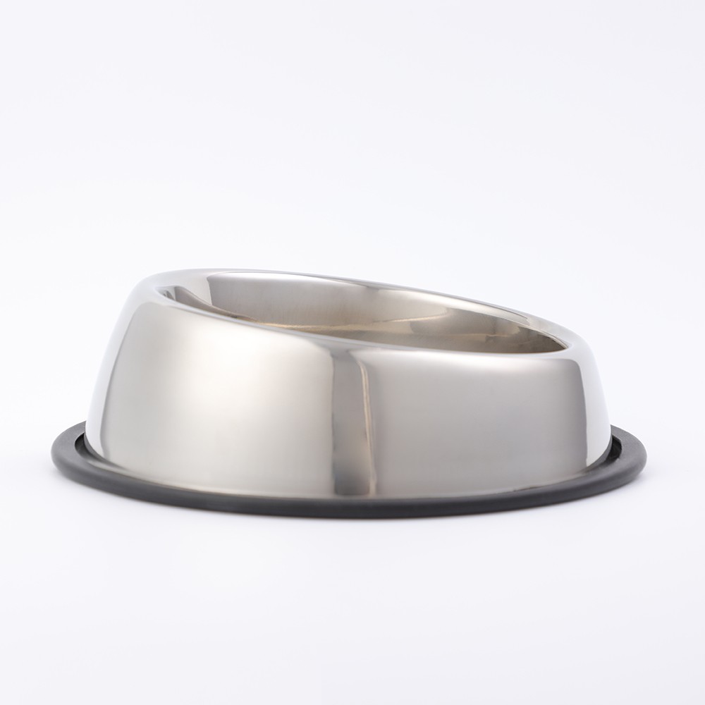 Inclined mouth pet bowl