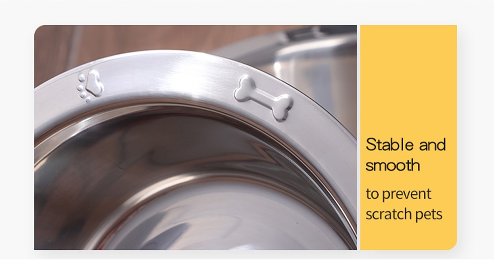 pet bowl with paw prints