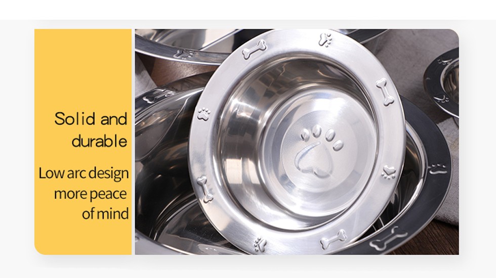 pet bowl with paw prints