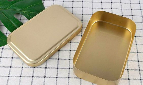 Aluminum rectangular lunch box