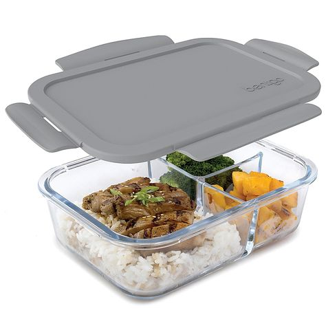 Full Compartment Glass Lunch Box with BPA Free Lid Heat Resistant Glass  Microwave Oven Safe - China Lunch Box and Food Container price