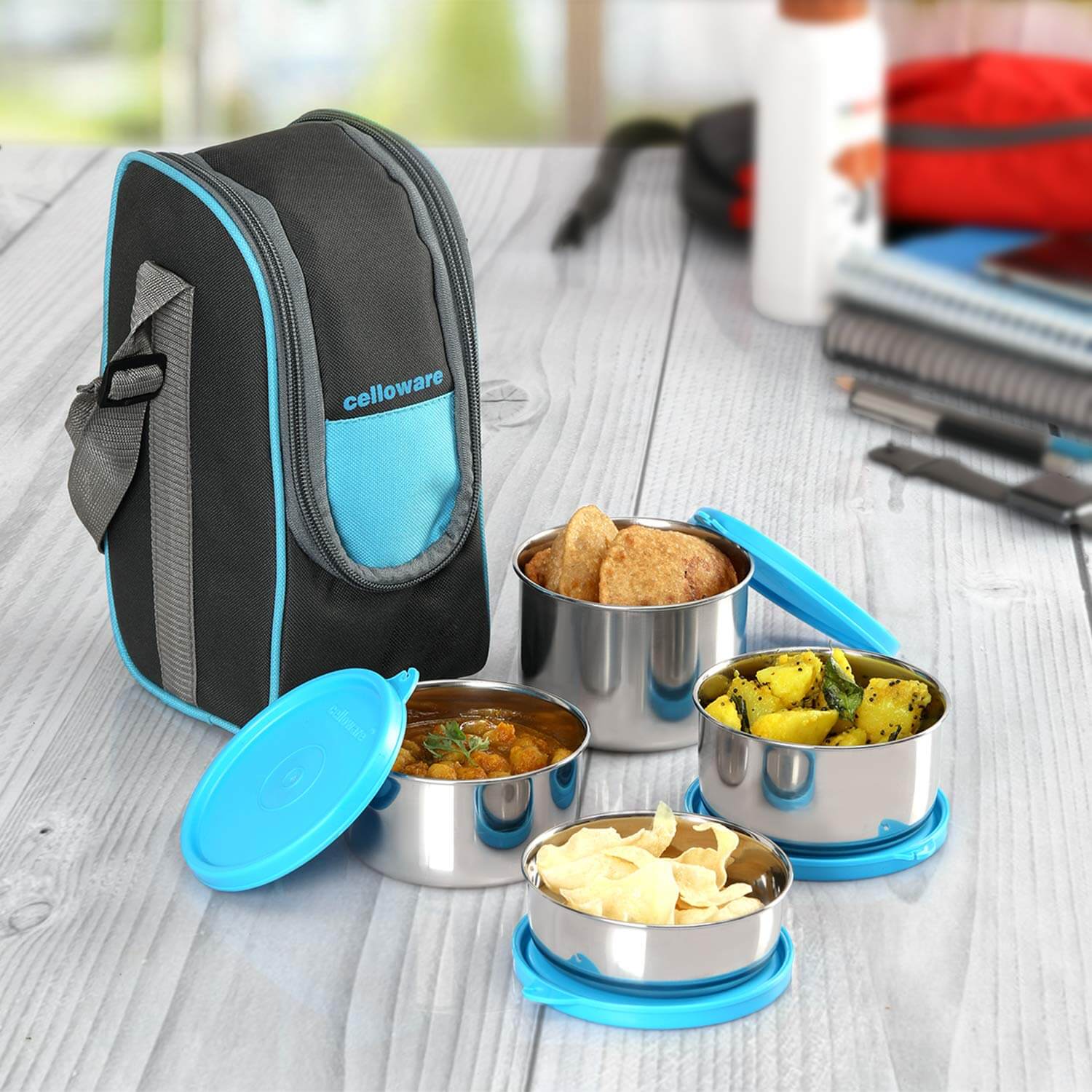 Cello lunch boxes with eibles