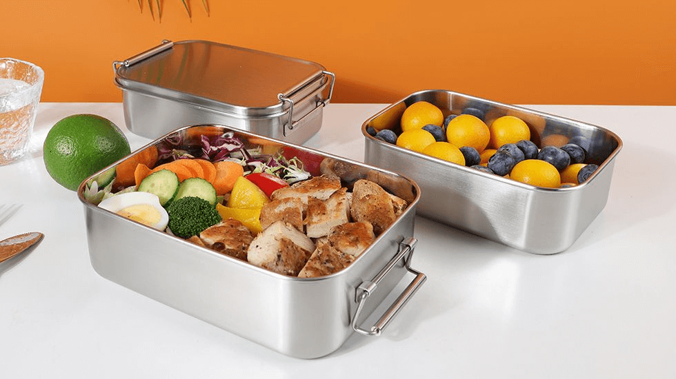 Nicety flat stainless steel lunch box