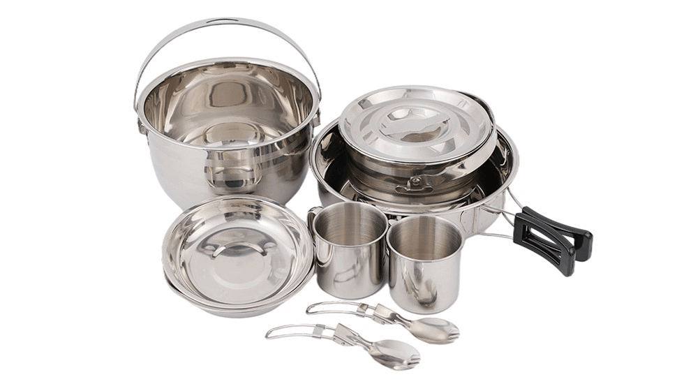 the outdoor stainless Camp Cookware