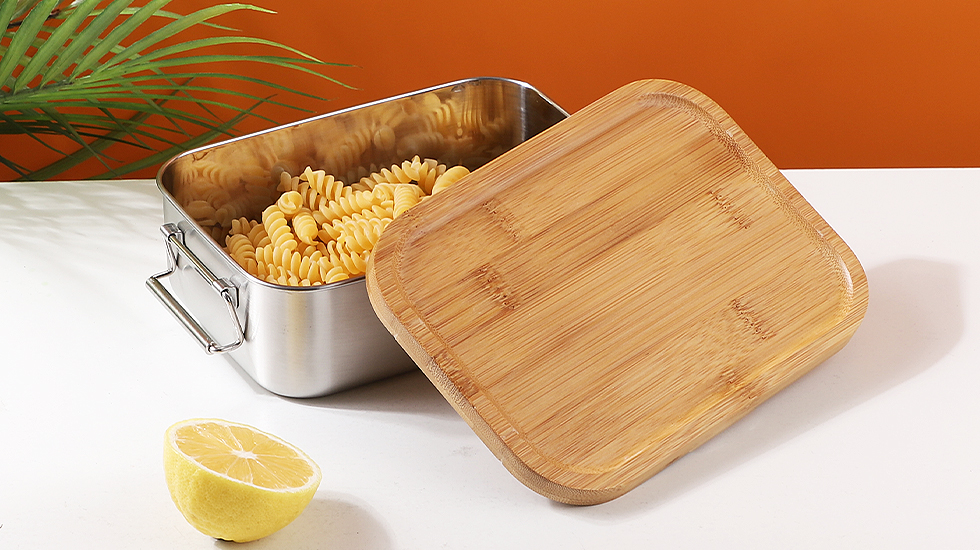 Nicety wholesale lunch box with bamboo lid