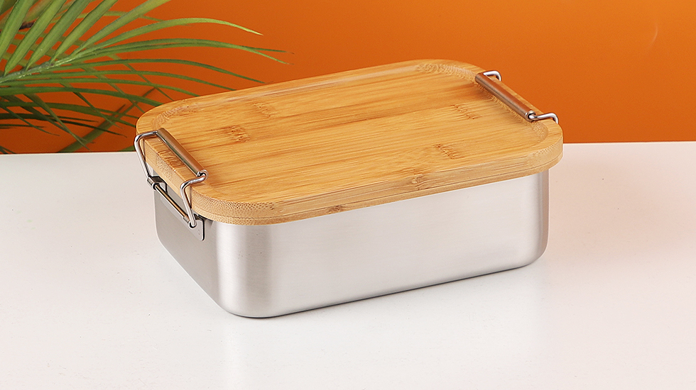 Nicety wholesale lunch box with bamboo lid