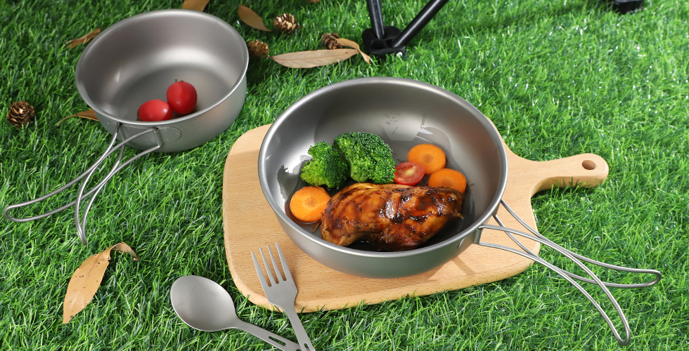 Titanium Camping Cooking Pot