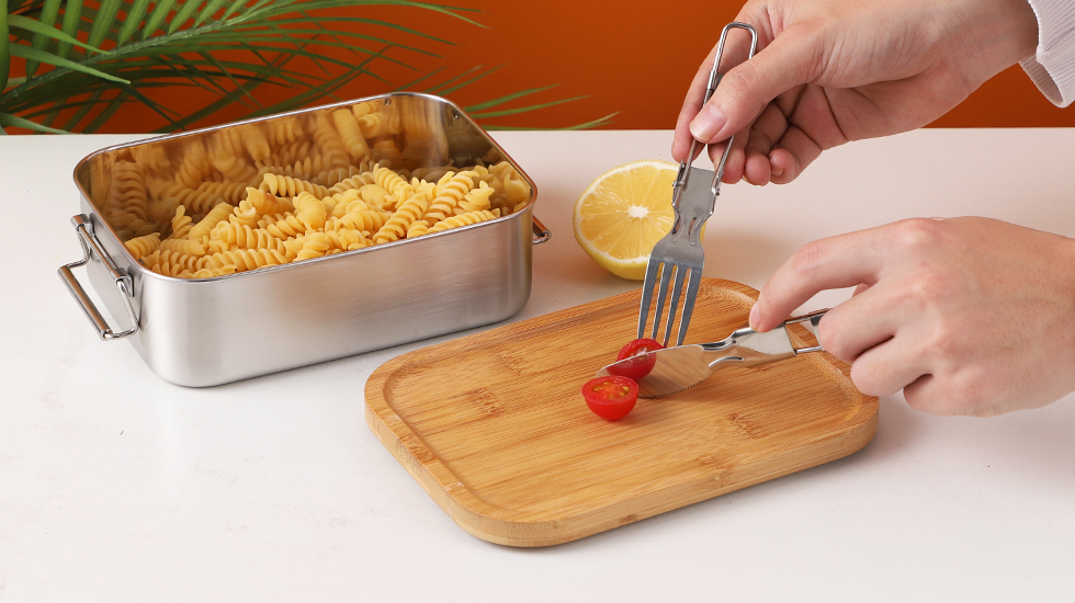 Nicety wholesale lunch box with bamboo lid