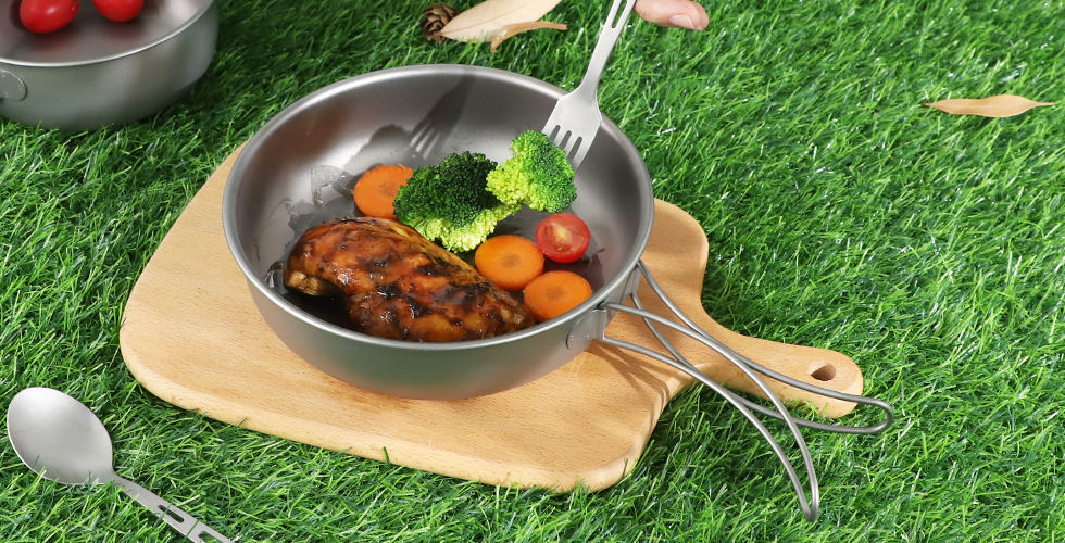 Titanium Camping Cooking Pot