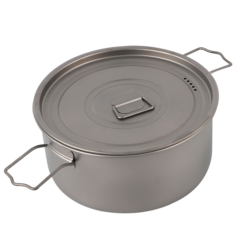 1.9L Large capacity Titanium Camping Cooking Pot manufacturer