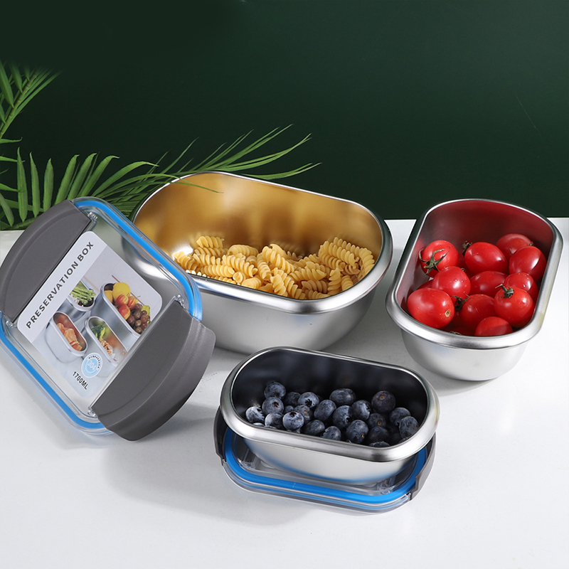 stainless steel crisper food container