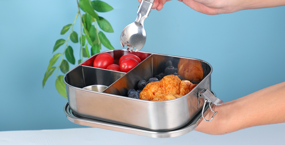 wholesale metal stainless steel lunch box leak proof tiffin box