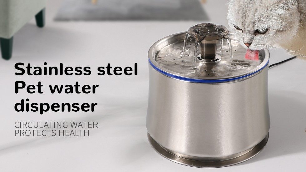 PetSafe Drinkwell 360 Stainless Steel Multi-Pet Dog and Cat Water